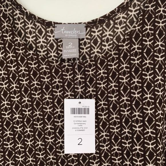 NWT Travelers Chicos Jacket Tank Set Womens sz Large 12 Travel Wrinkle Resistant - Picture 4 of 11